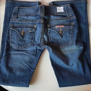 HUDSON MID RISE SIGNATURE BOOTCUT DENIM JEAN! COLOR: SPY! SZ 24!